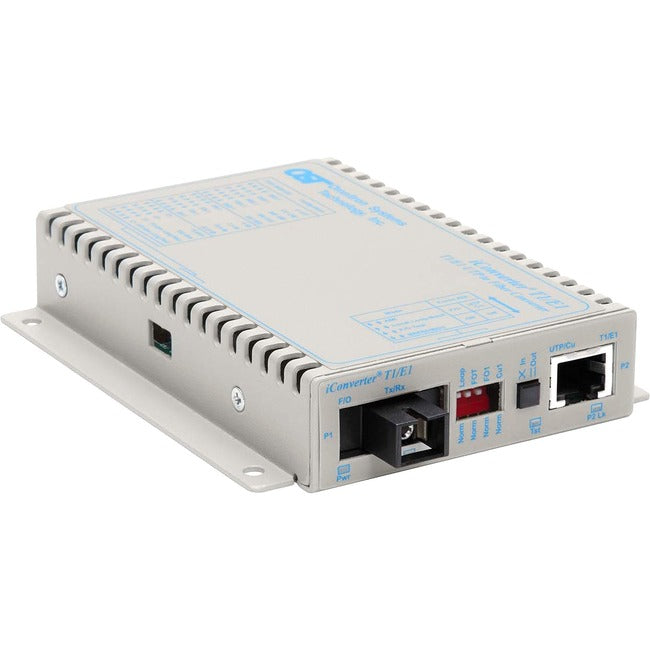 Iconverter T1/E1 Single-Fiber Media Converter Rj48 Sc Single-Mode 20Km Bidi Wide Temp 8710-1-Dw
