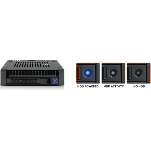 Icy Dock Expresscage Mb741Sp-B Drive Bay Adapter For 3.5" - Serial Ata/600 Host Interface Internal - Black