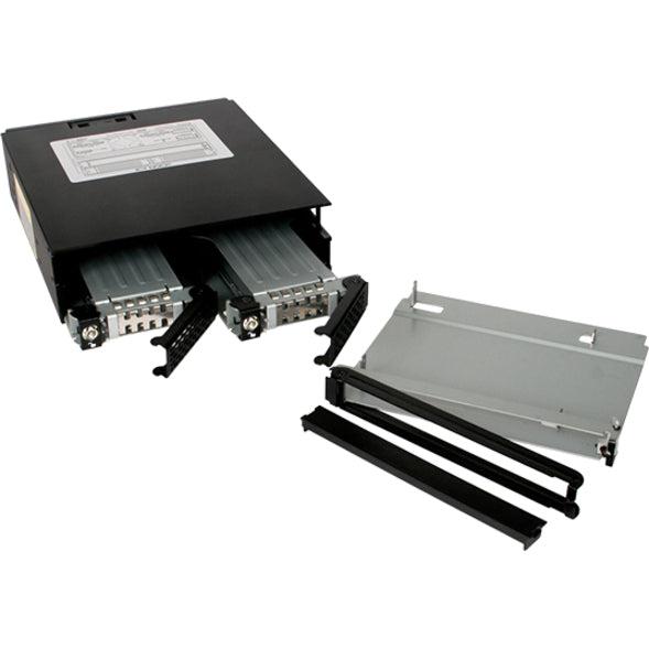 Icy Dock Mb994Iko-3Sb Rugged Full Metal 2 Bay 2.5 Inch Sas/Sata Hdd & Ssd Backplane Cage With Slim