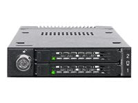 Icy Dock ToughArmor MB834M2K-B Drive Enclosure for 3.5" M.2, PCI Express NVMe - Mini-SAS HD Host Interface Internal - Black