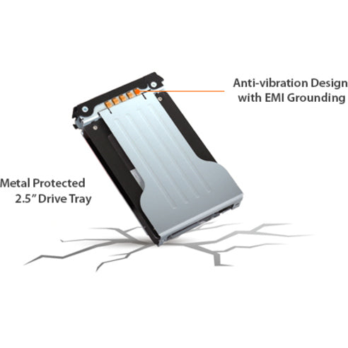 Icy Dock Tougharmor Mb602Spo-B Drive Enclosure For 5.25" - Serial Ata/300 Host Interface Internal - Black