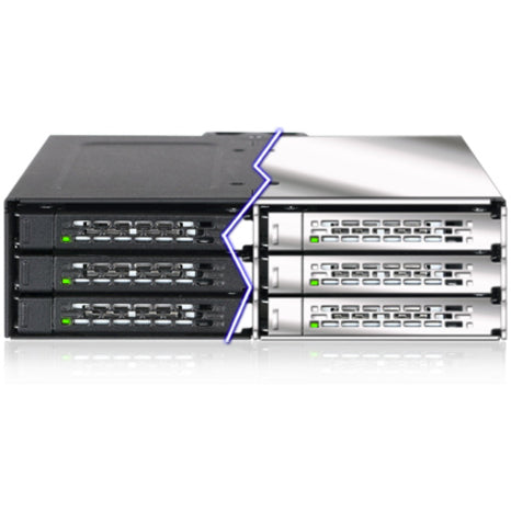 Icy Dock Tougharmor Mb608Sp-B Drive Enclosure For 5.25" - Serial Ata/600 Host Interface Internal - Black