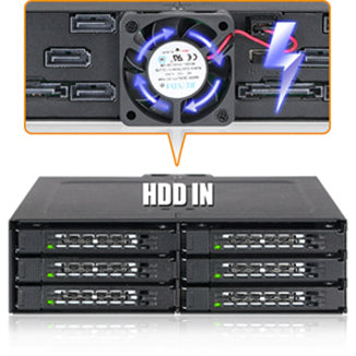 Icy Dock Tougharmor Mb608Sp-B Drive Enclosure For 5.25" - Serial Ata/600 Host Interface Internal - Black