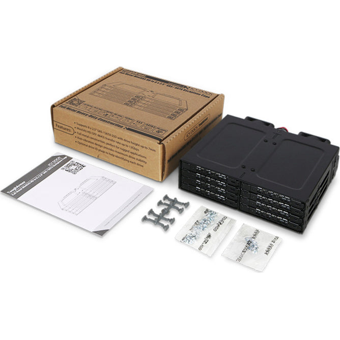 Icy Dock Tougharmor Mb998Ip-B Drive Enclosure For 5.25" - Mini-Sas Hd Host Interface Internal - Black