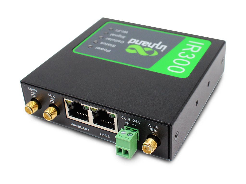 InHand InRouter302 - Wireless router - Wi-Fi - 3G, 4G - DIN rail mountable, panel-mountable IR302-FQ38-WLAN-IO