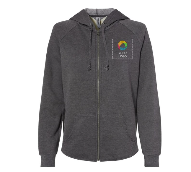 Independent Trading Co. Women's California Full-Zip Hooded Sweatshirt – Effortless Style, Cozy California Comfort