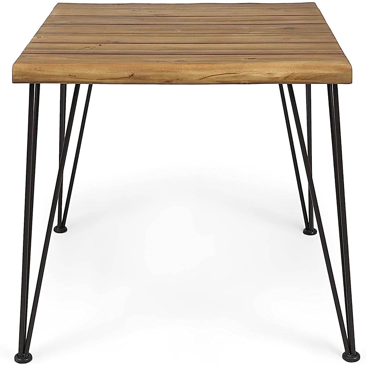 Industrial Acacia Wood Dining Table 150 to 200 cm Rustic