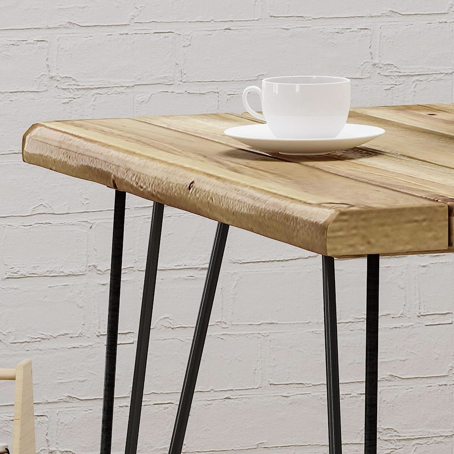 Industrial Acacia Wood Dining Table 150 to 200 cm Rustic