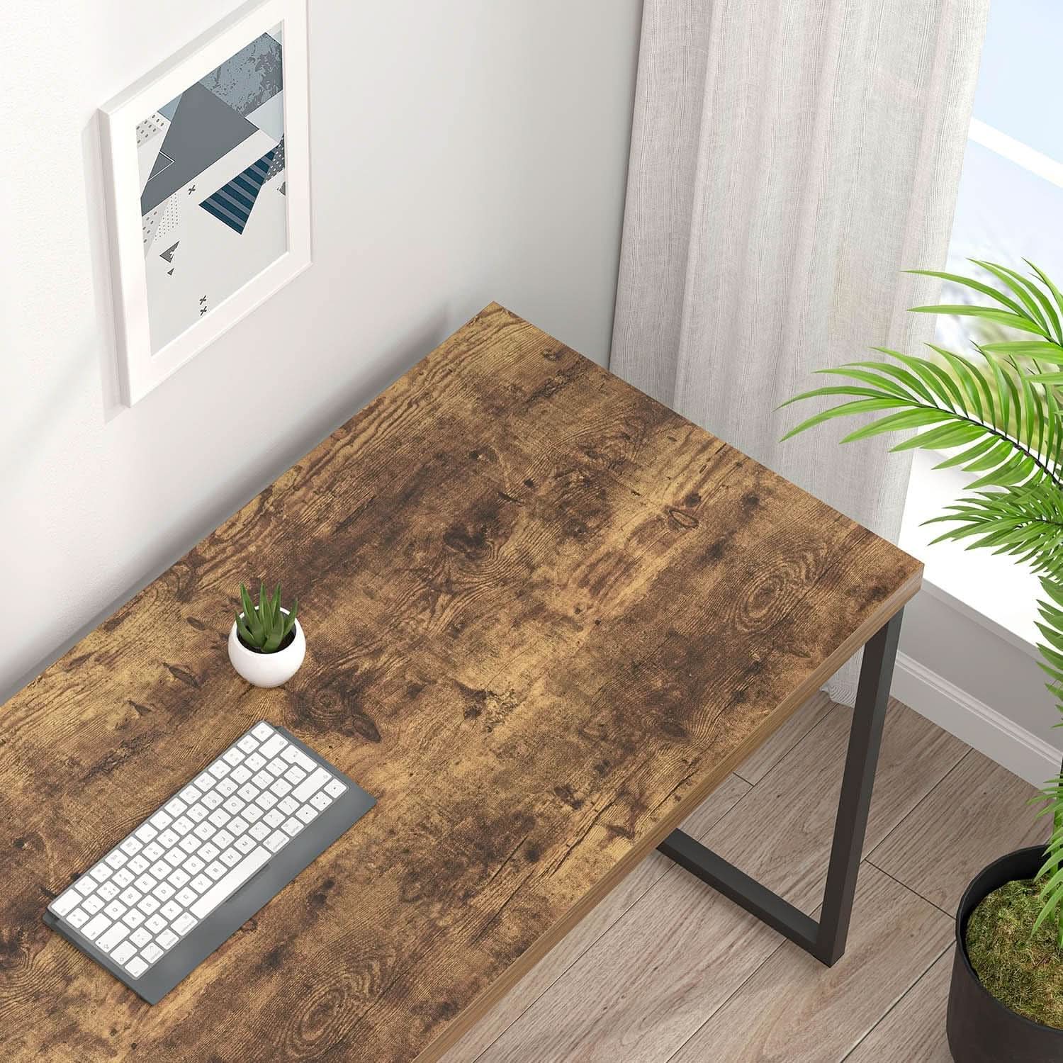 Industrial Computer Desk for Home Office and Study