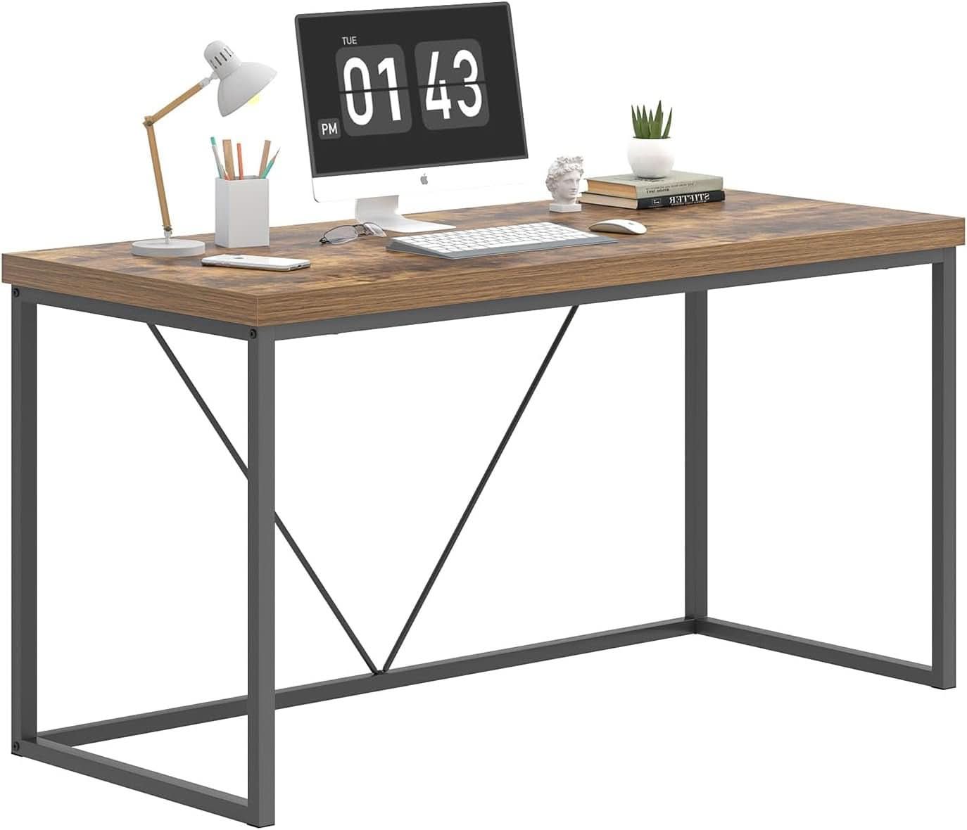 Industrial Computer Desk for Home Office and Study