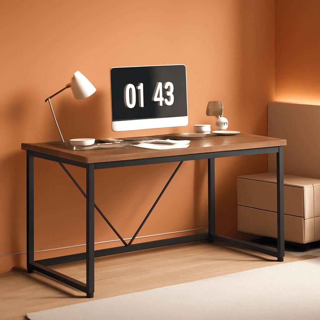Industrial Computer Desk for Home Office and Study