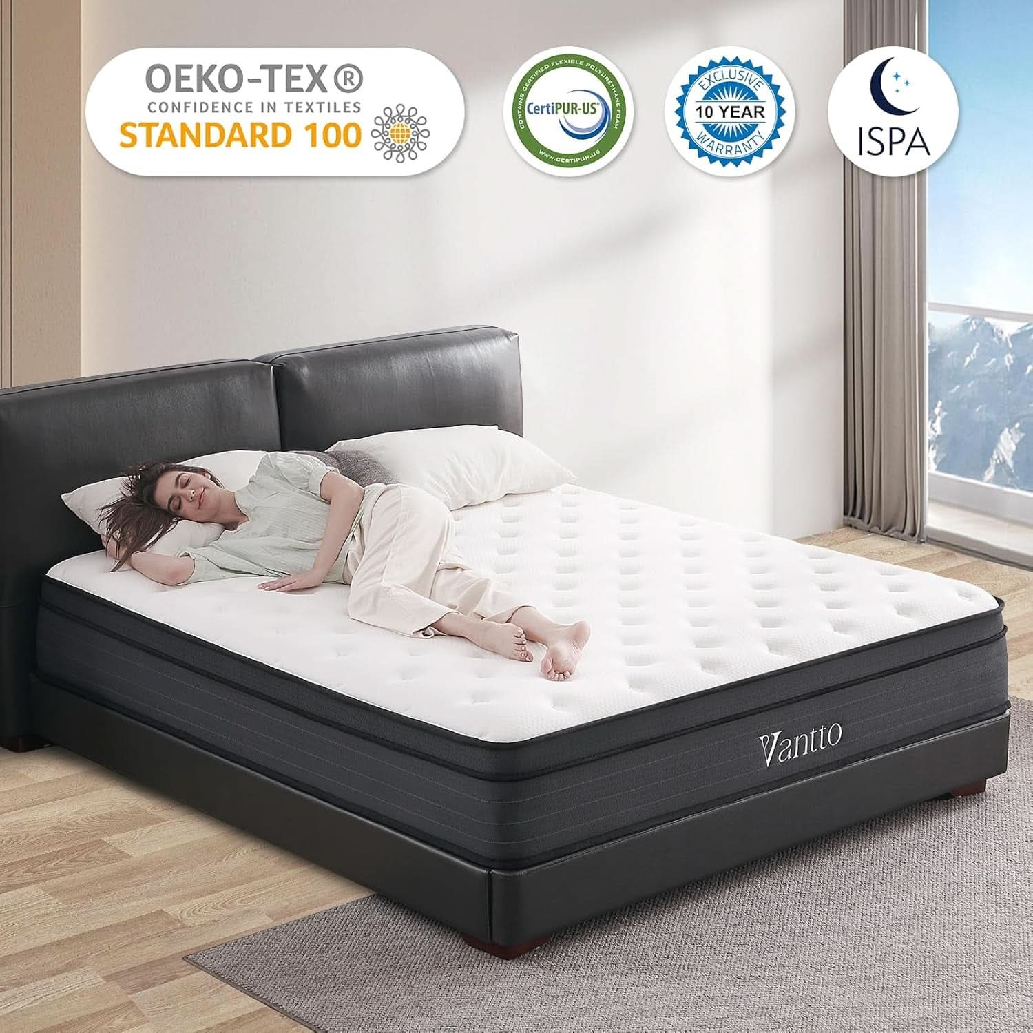 Industrial Grade Size Memory Foam Hybrid Mattress Stability Pro Plus