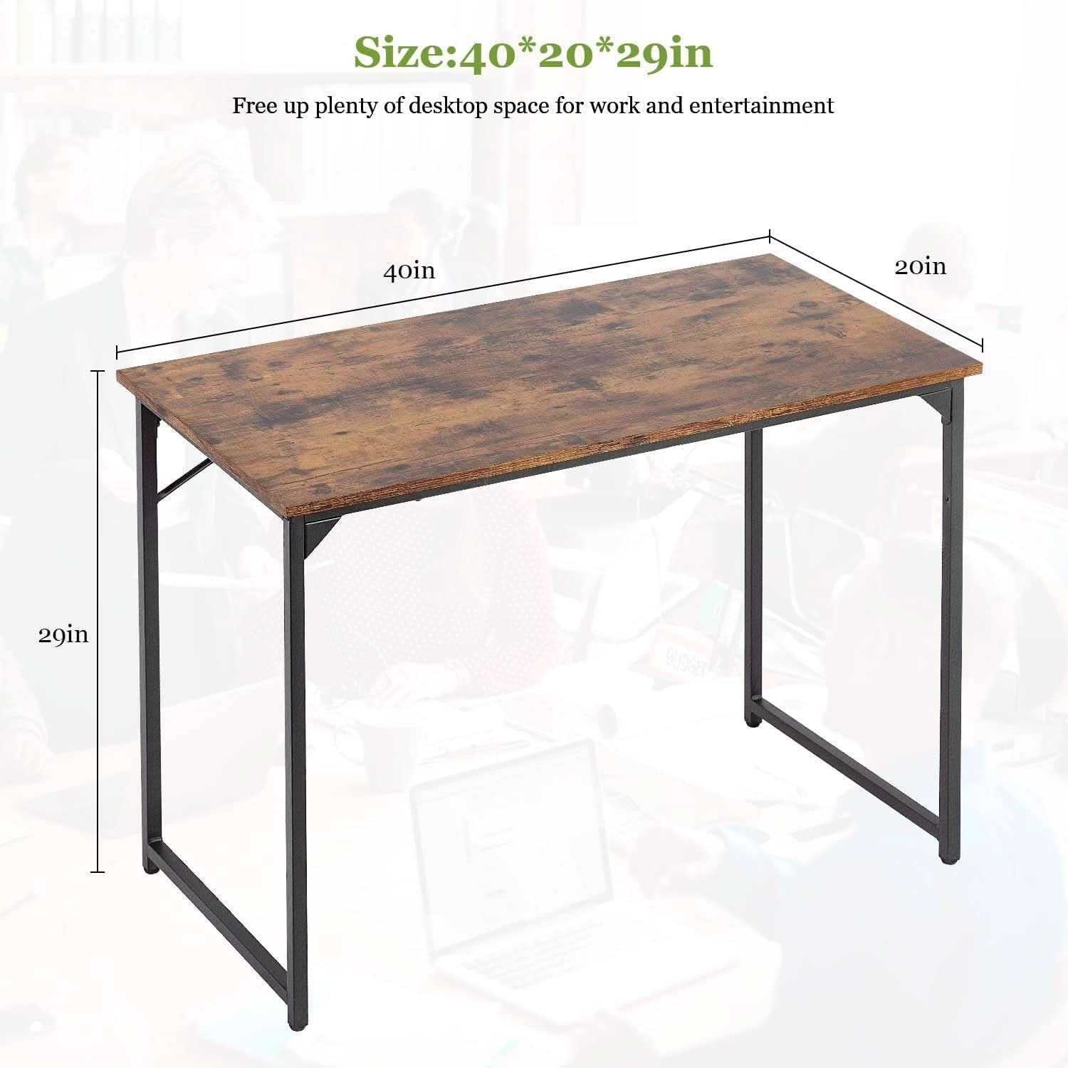 Industrial Laptop Desk 39.4 Inch Length 19.7 Inch Width
