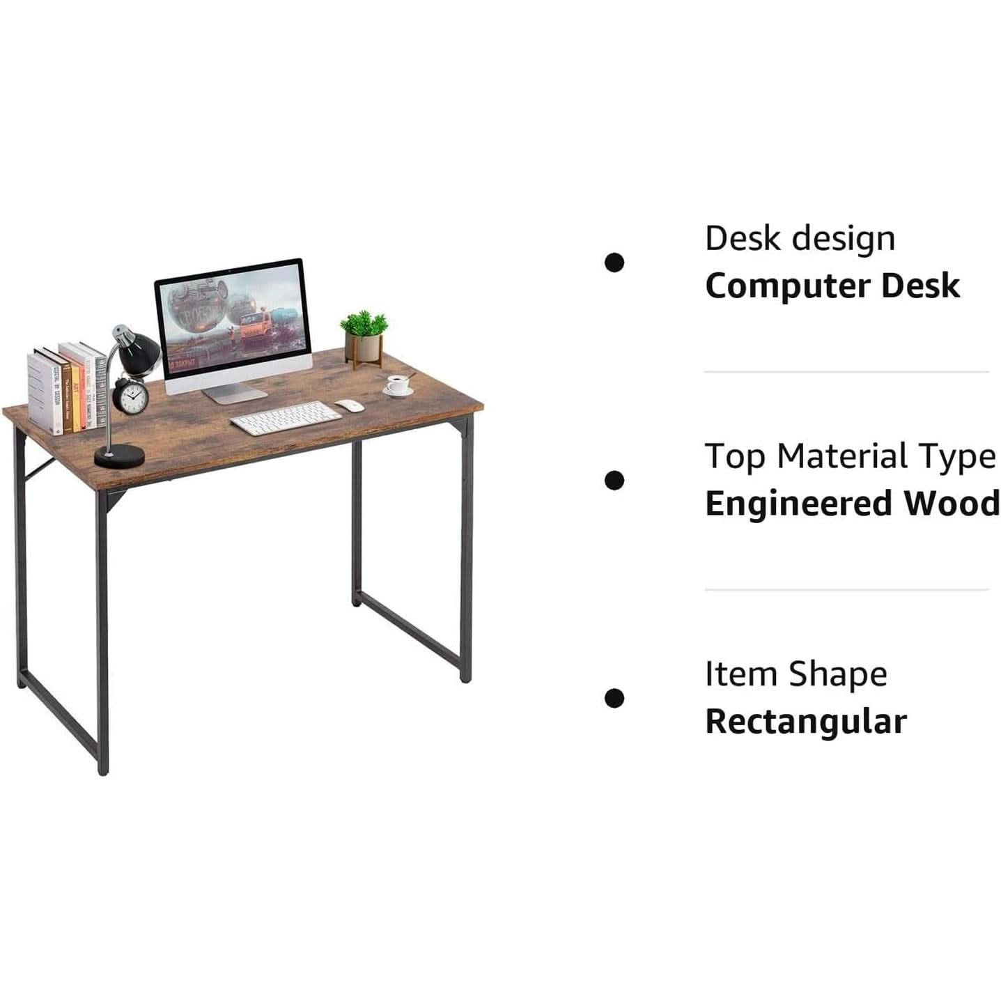 Industrial Laptop Desk 39.4 Inch Length 19.7 Inch Width
