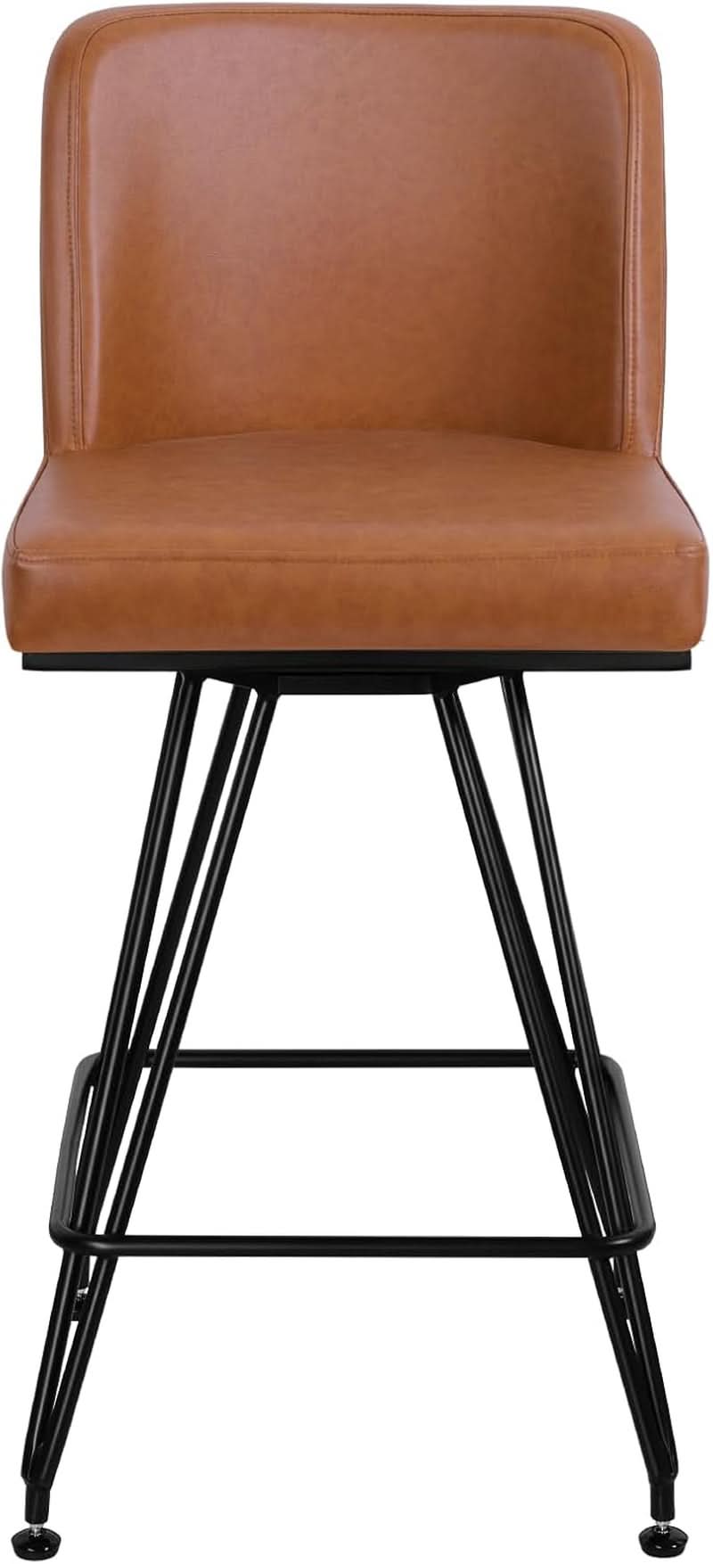 Industrial Swivel Bar Stools Set of Four 26 Inch