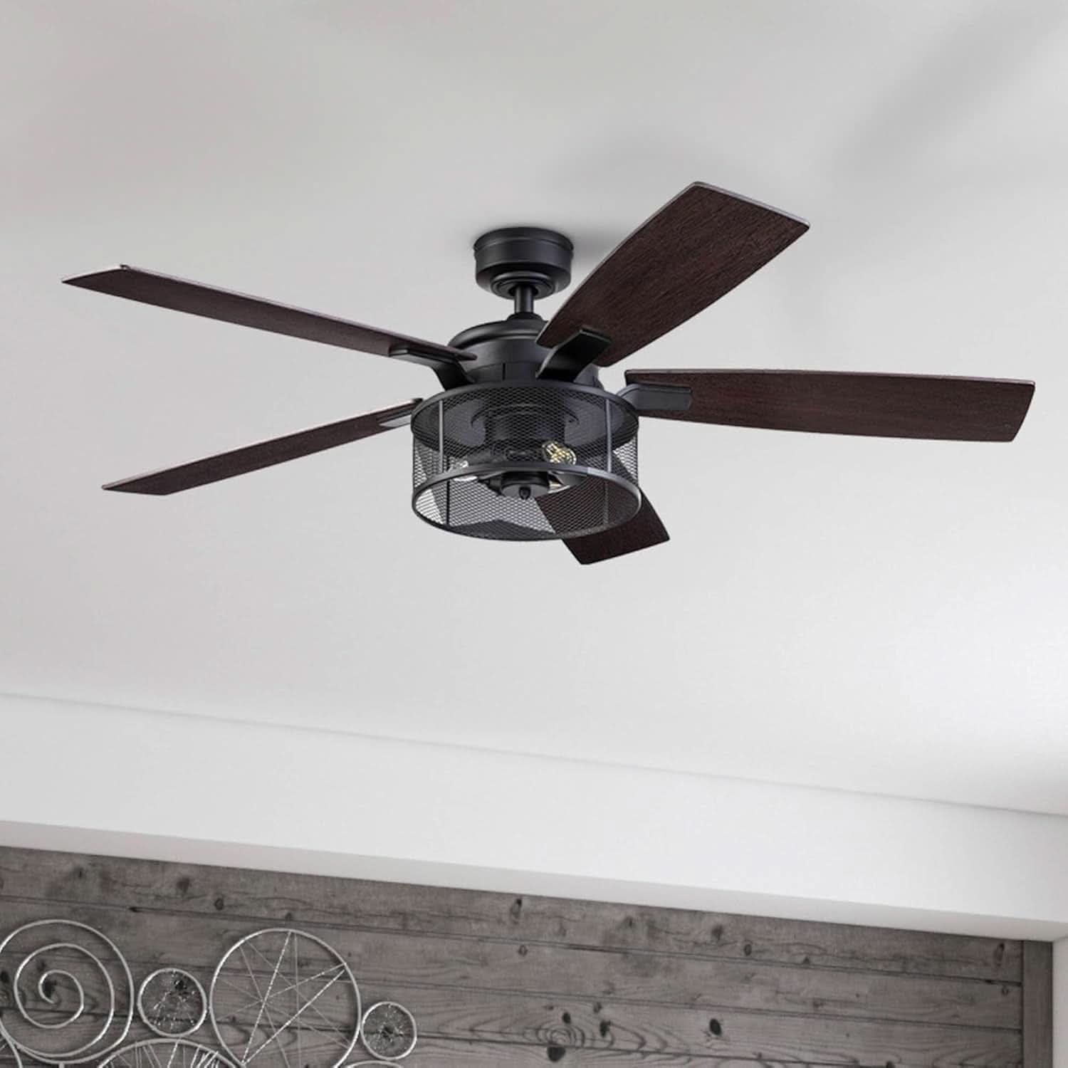 IndustrialStrength 52 Inch Ceiling Fan With LED Light