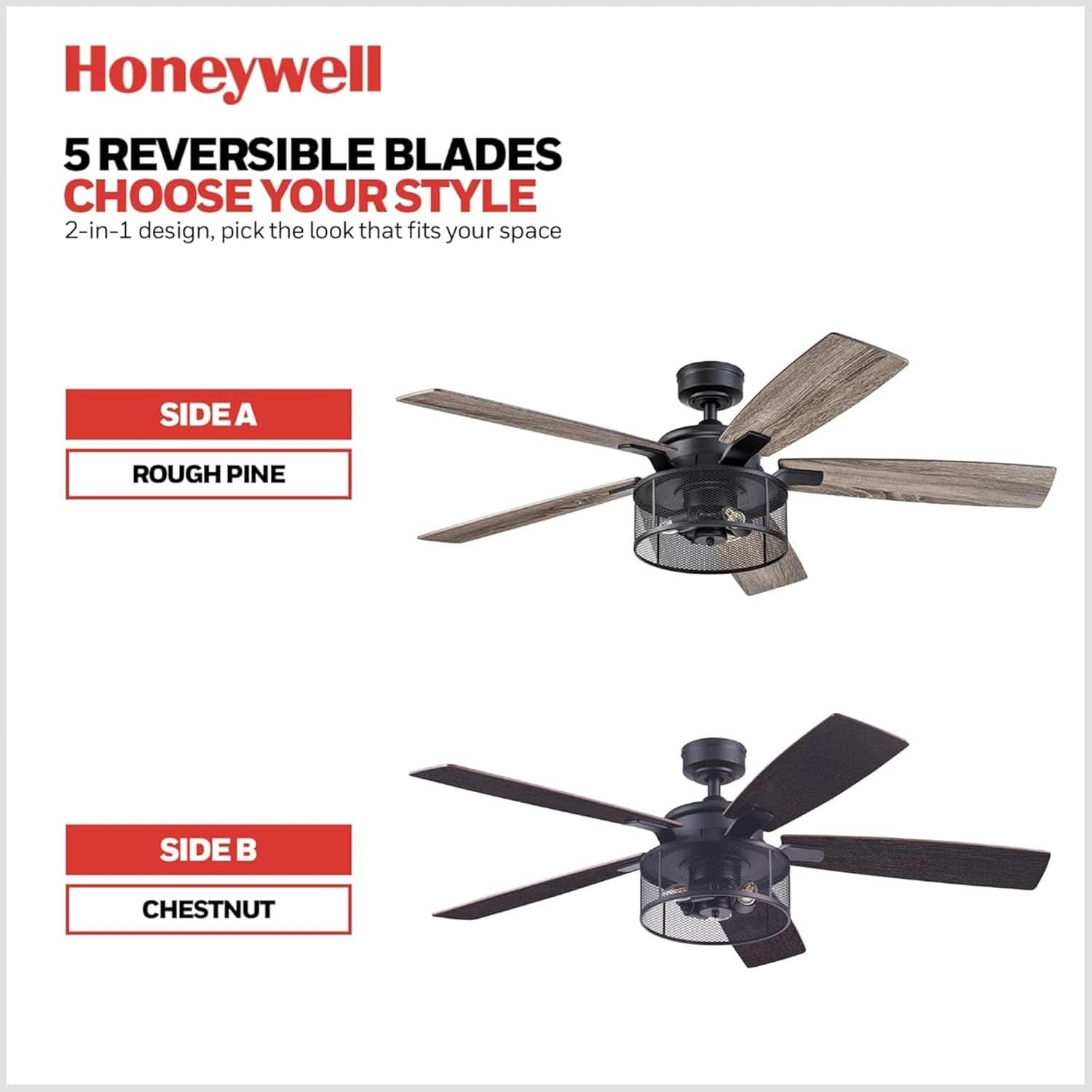 IndustrialStrength 52 Inch Ceiling Fan With LED Light