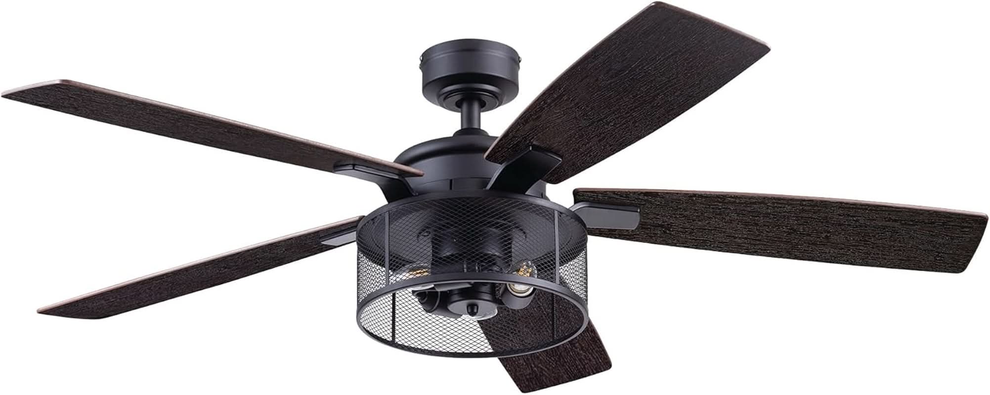 IndustrialStrength 52 Inch Ceiling Fan With LED Light