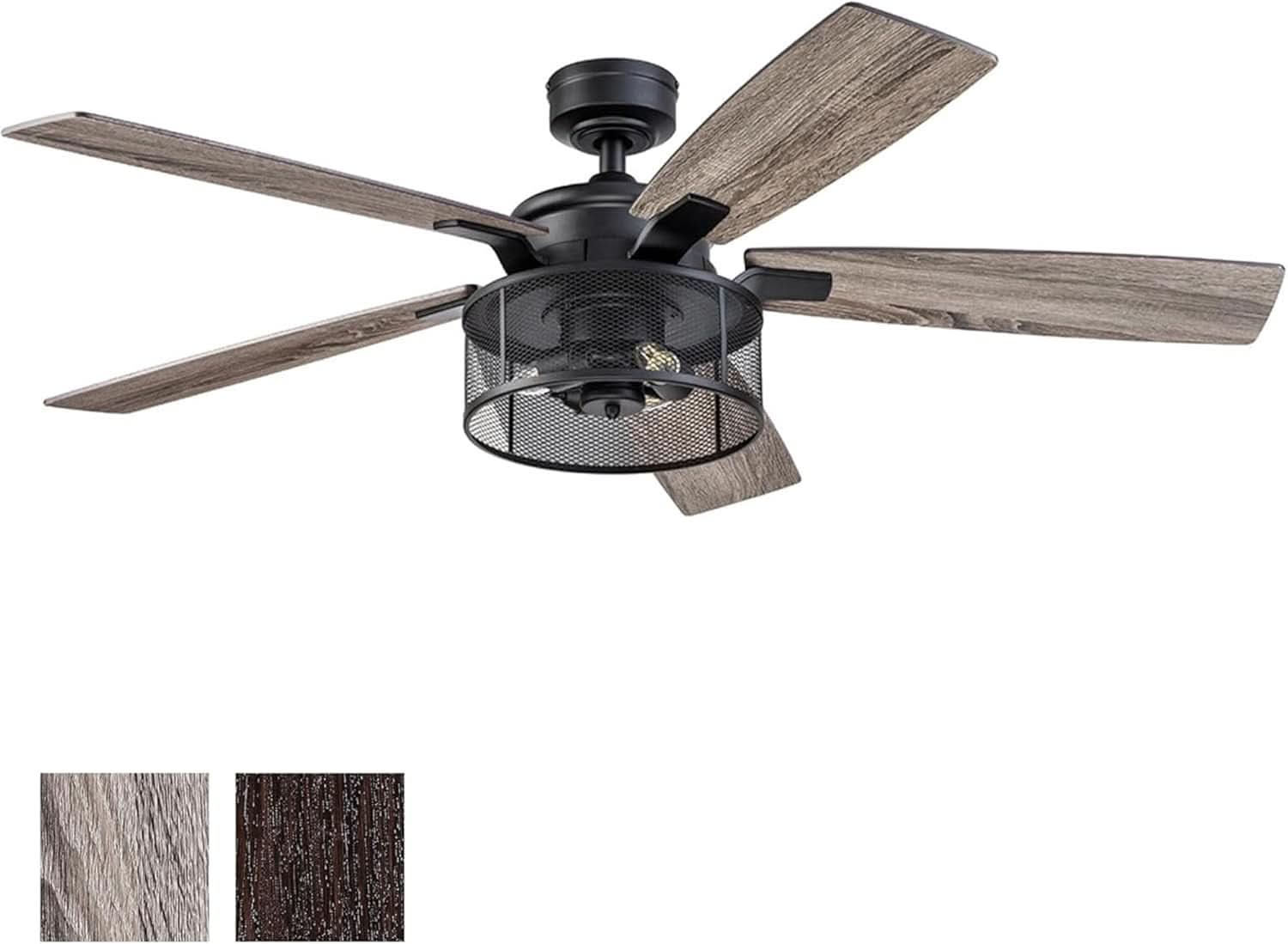 IndustrialStrength 52 Inch Ceiling Fan With LED Light