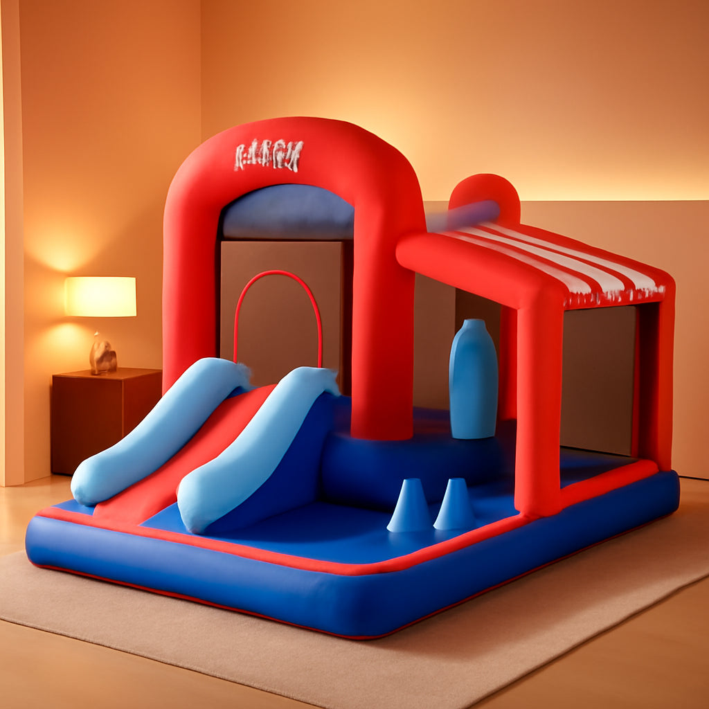 Inflatable Bounce House With Slide Ball Pit Outdoor Play