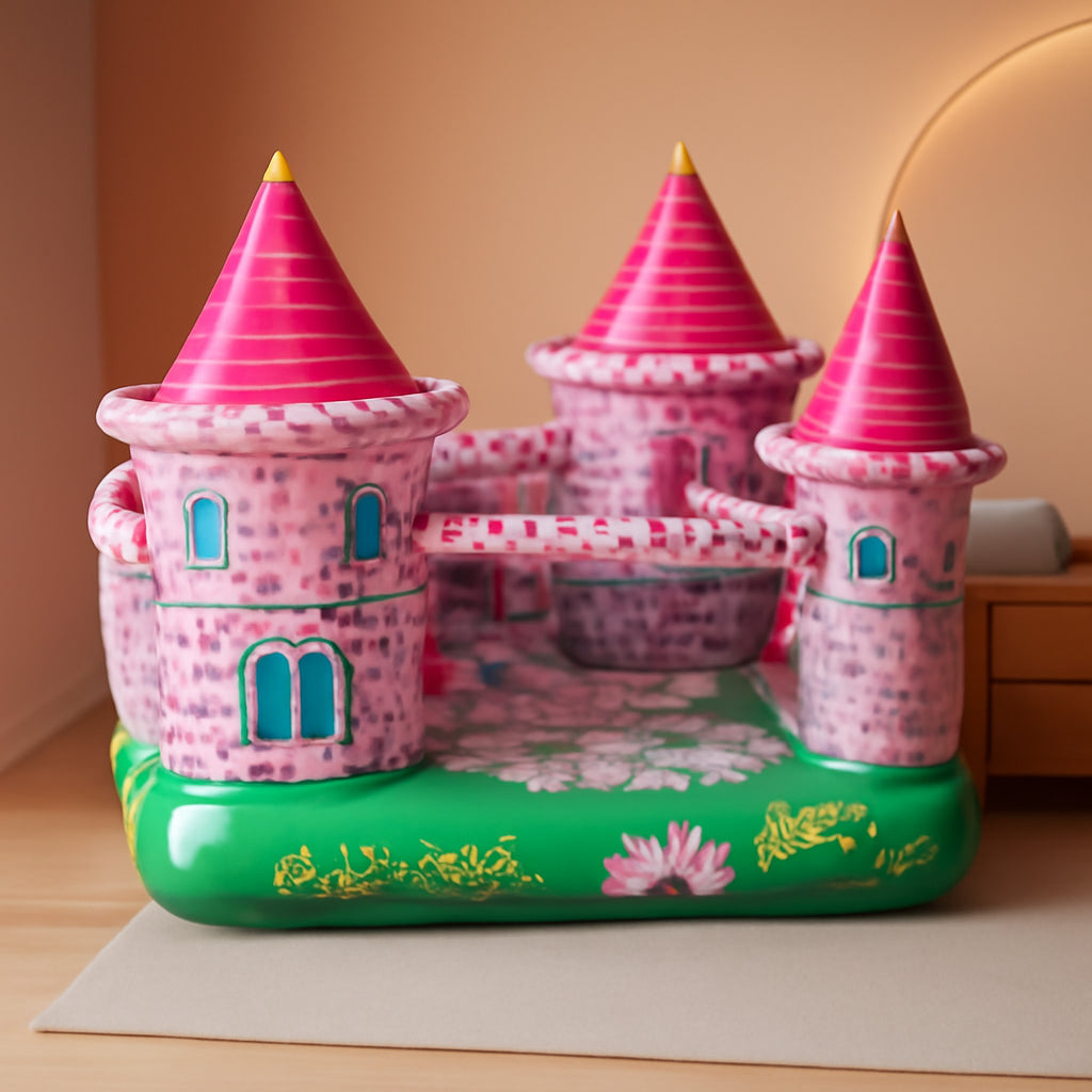 Inflatable Pink Princess Castle Playhouse For Toddlers