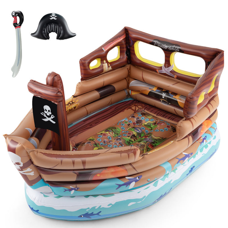 Inflatable Pirate Ship Playhouse With Motor And Sword