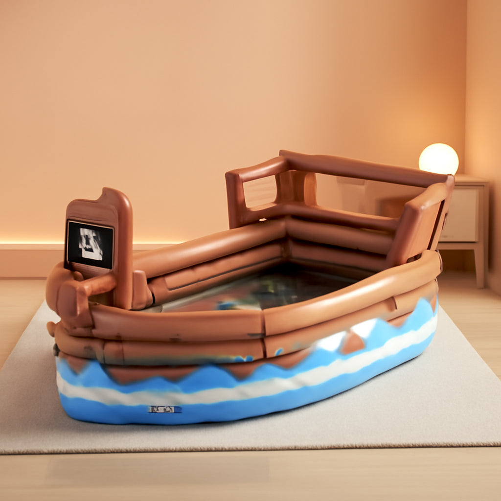 Inflatable Pirate Ship Playhouse With Motor And Sword