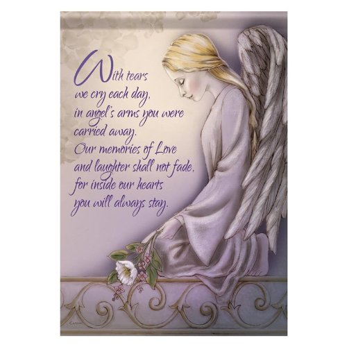Inspiration Angel Arms Double Sided Garden Flag - 12" X 18"
