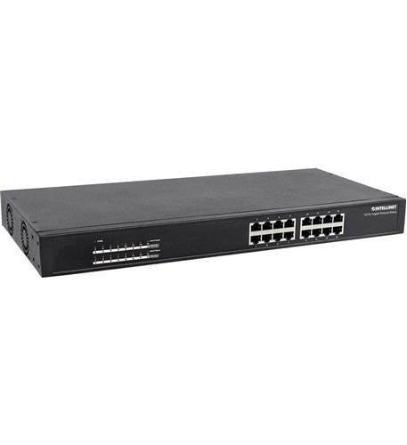 Intellinet 16-Port Gigabit Ethernet PoE+ Switch - 16 Ports - Gigabit Ethernet - 1000Base-T