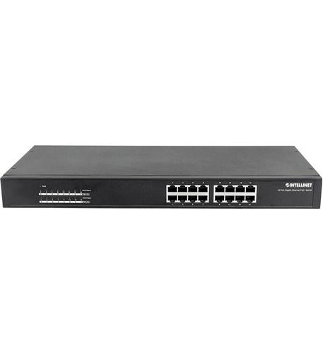 Intellinet 16-Port Gigabit Ethernet PoE+ Switch - 16 Ports - Gigabit Ethernet - 1000Base-T