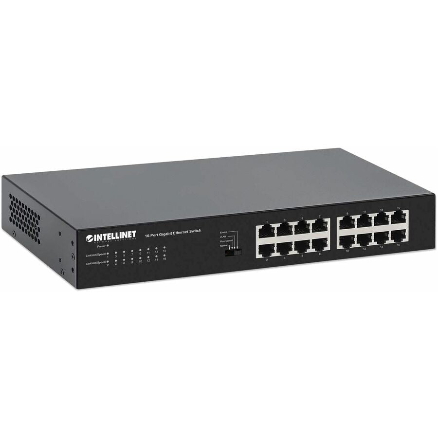 Intellinet 16-Port Gigabit Ethernet Switch - 16 Ports - Manageable - Gigabit Ethernet -