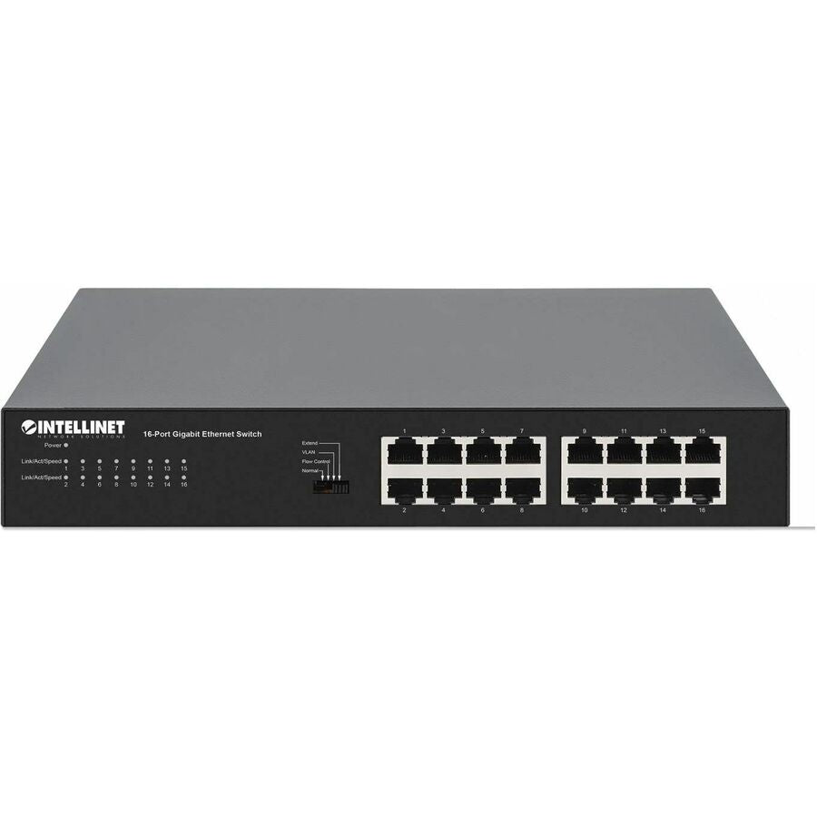 Intellinet 16-Port Gigabit Ethernet Switch - 16 Ports - Manageable - Gigabit Ethernet -