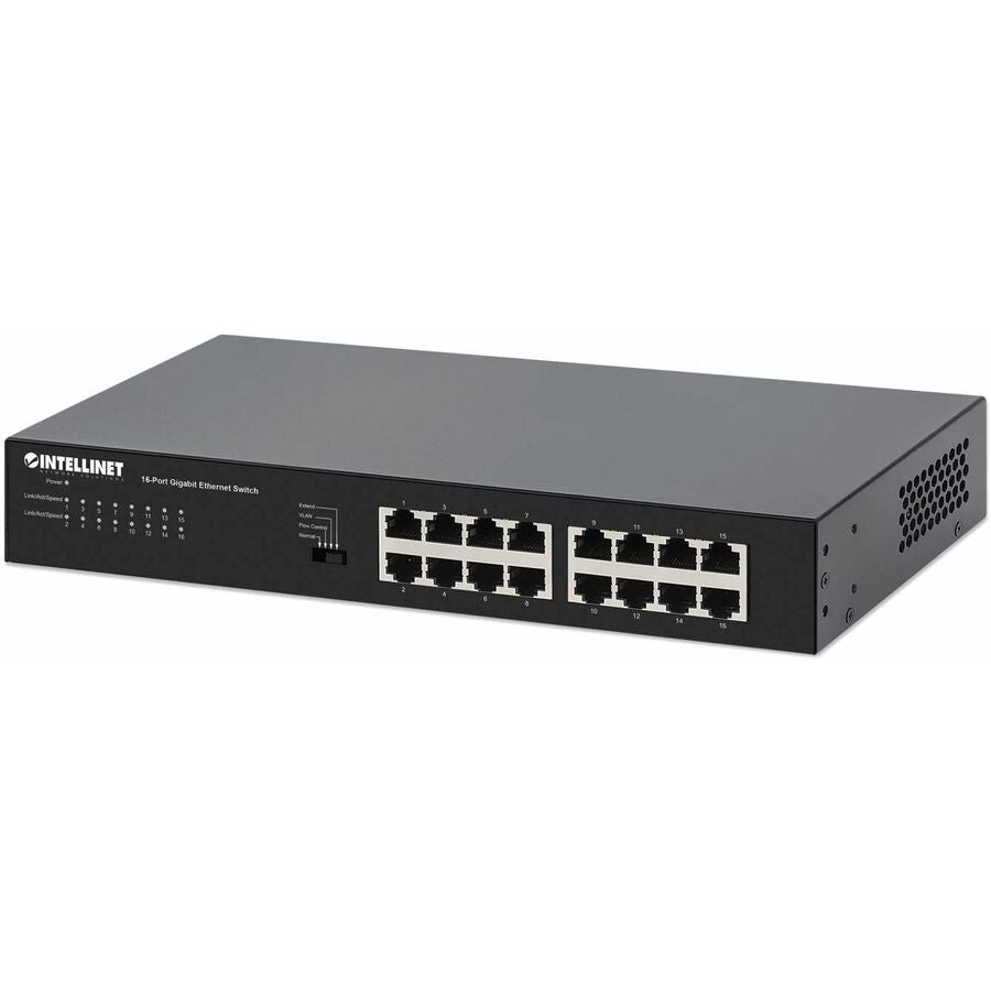 Intellinet 16-Port Gigabit Ethernet Switch - 16 Ports - Manageable - Gigabit Ethernet -