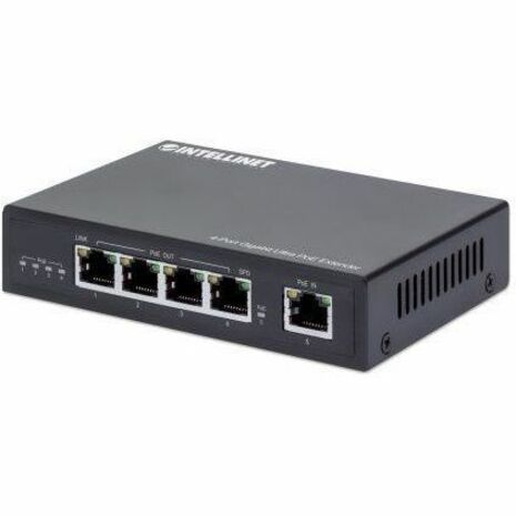 Intellinet 4-Port Gigabit Ultra PoE Extender, Adds up to 100 m (328 ft.) to PoE Range, 90 561617