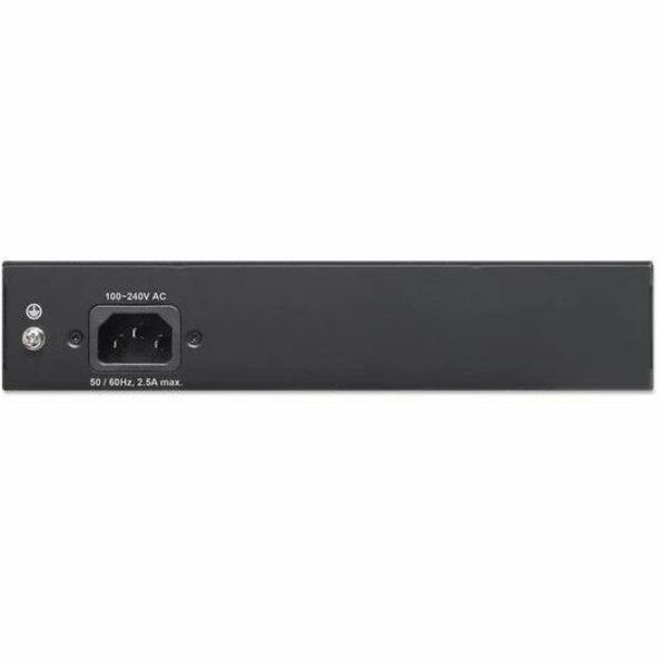 Intellinet 8-Port Gigabit Ethernet PoE+ Switch with 2 RJ45 Gigabit Uplink Ports - 10