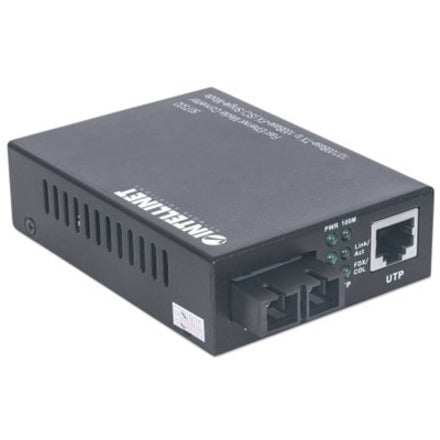 Intellinet Fast Ethernet Single Mode Media Converter, 10/100Base-Tx to 100Base-Fx (SC)