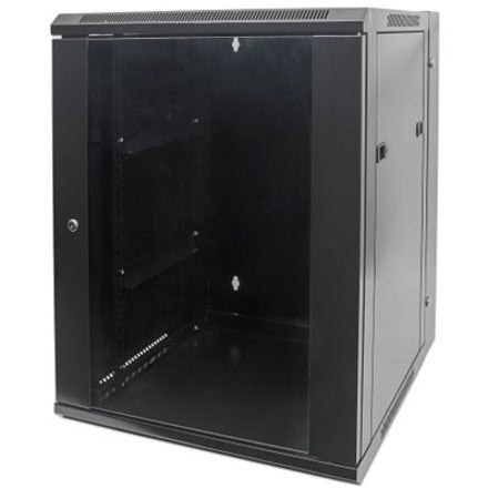 Intellinet Network Cabinet, Wall Mount (Double Section), 9U, 550mm Depth, Black, 711845