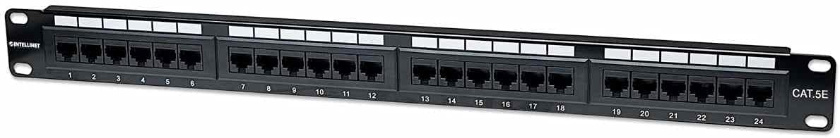Intellinet Network Solutions 24-Port Rackmount Cat5E Utp 110/Krone Patch Panel, 1U