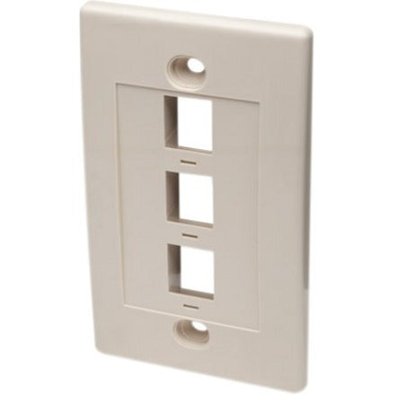 Intellinet Network Solutions 3 Outlet Wall Plate, Ivory