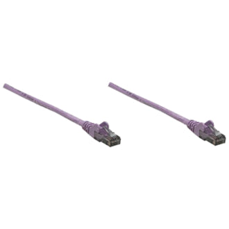 Intellinet Network Solutions Cat6 UTP Network Patch Cable, 1.5 ft (0.5 m), Purple