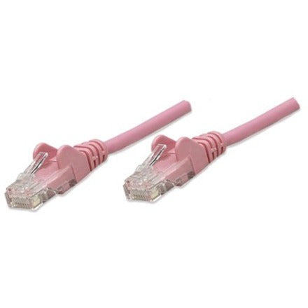 Intellinet Network Solutions Cat6 UTP Network Patch Cable, 25 ft (7.5 m), Pink