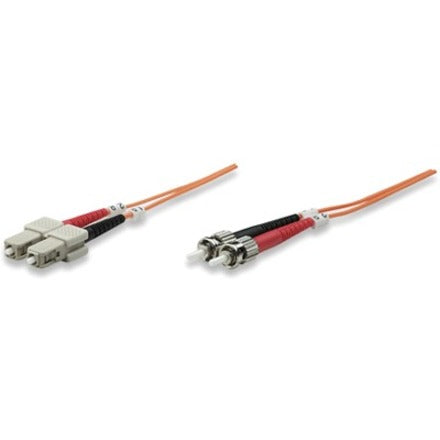 Intellinet Network Solutions Fiber Optic Patch Cable, ST/SC, OM1, 62.5/125, Multimode, 510349