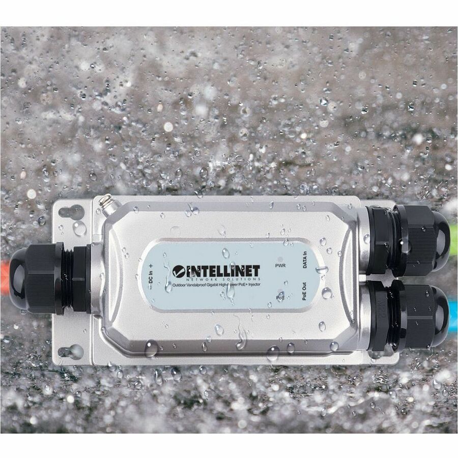 Intellinet PoE+ Injector - 56 V DC Input - 55 V DC, 600 mA Output - 1 x RJ-45 Input