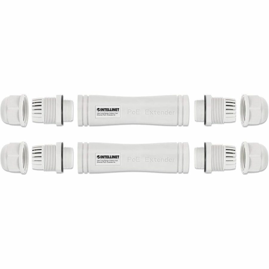 Intellinet Ultra Long Range Outdoor Fast Ethernet PoE+ Extender Kit - 30 W