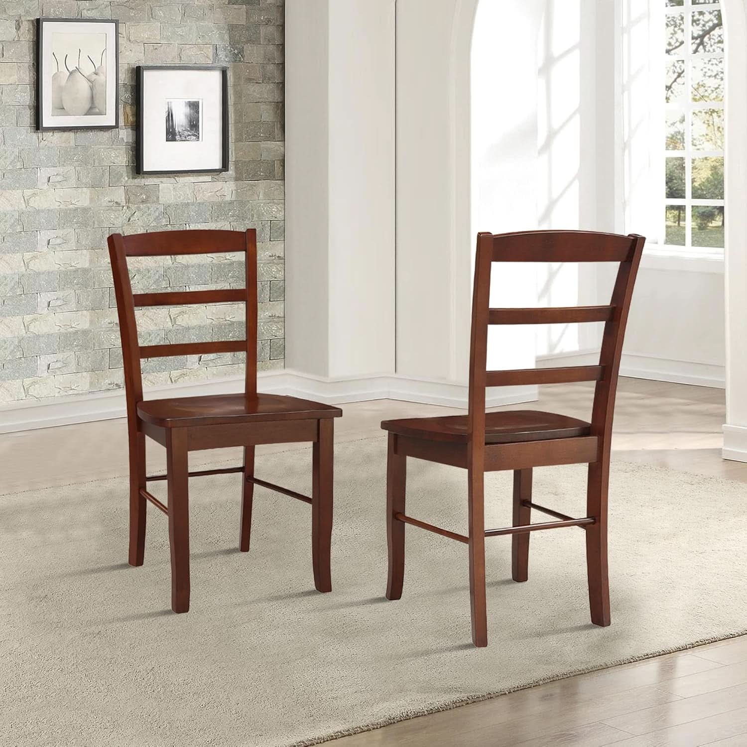 International Concepts Madrid Ladder Back Chair Espresso