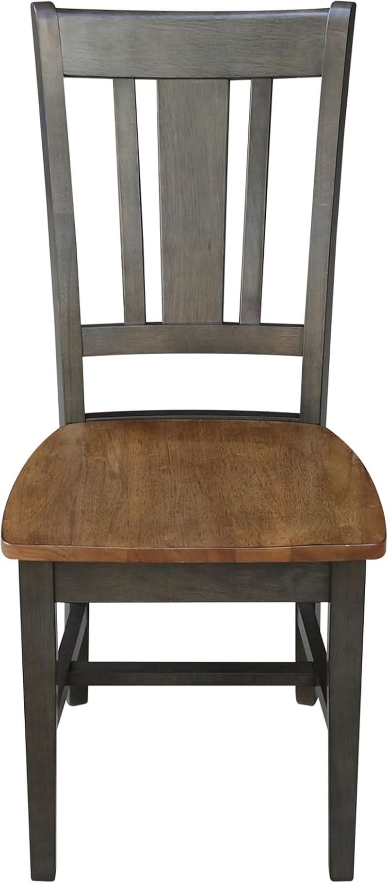 International Concepts Splatback Dining Chair Hickory Washed Coal