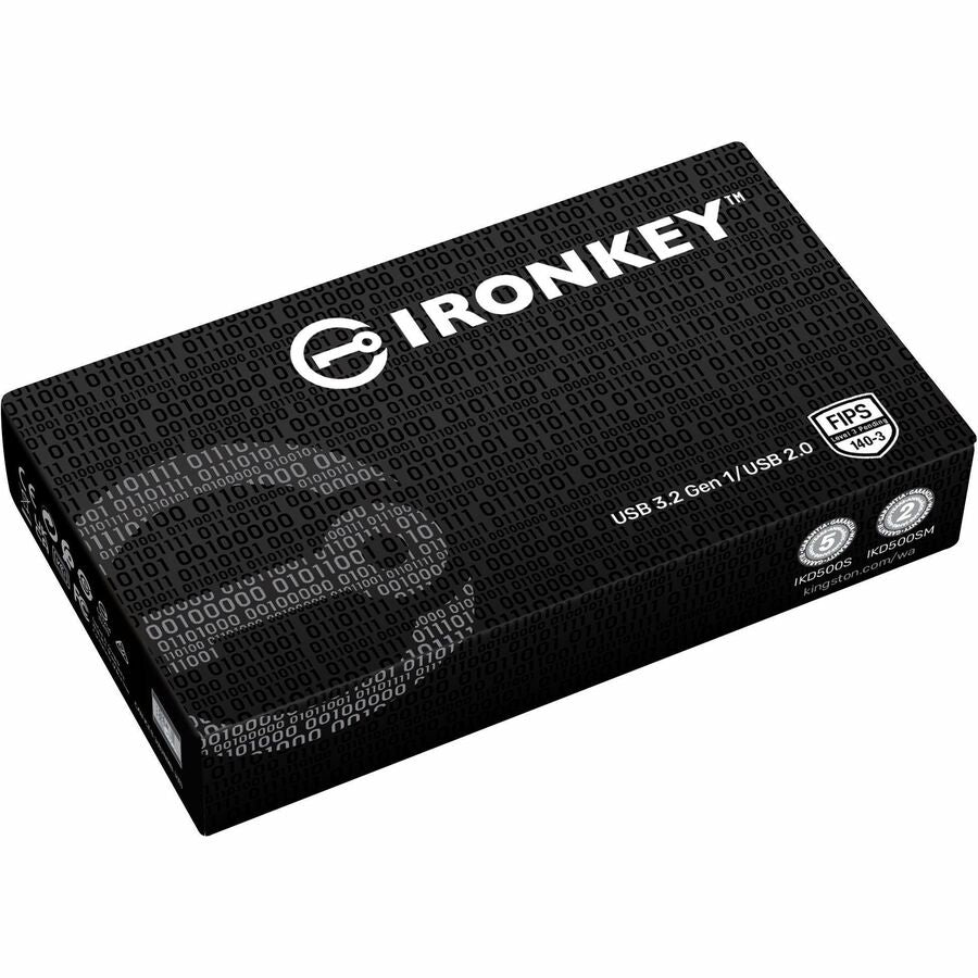 IronKey D500S 32GB USB 3.2 (Gen 1) Type A Flash Drive - 32 GB - USB 3.2 (Gen 1) Type A -