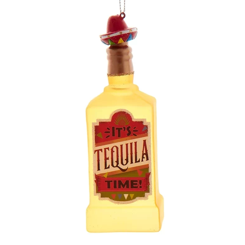 It's Tequila Time Glass Ornament