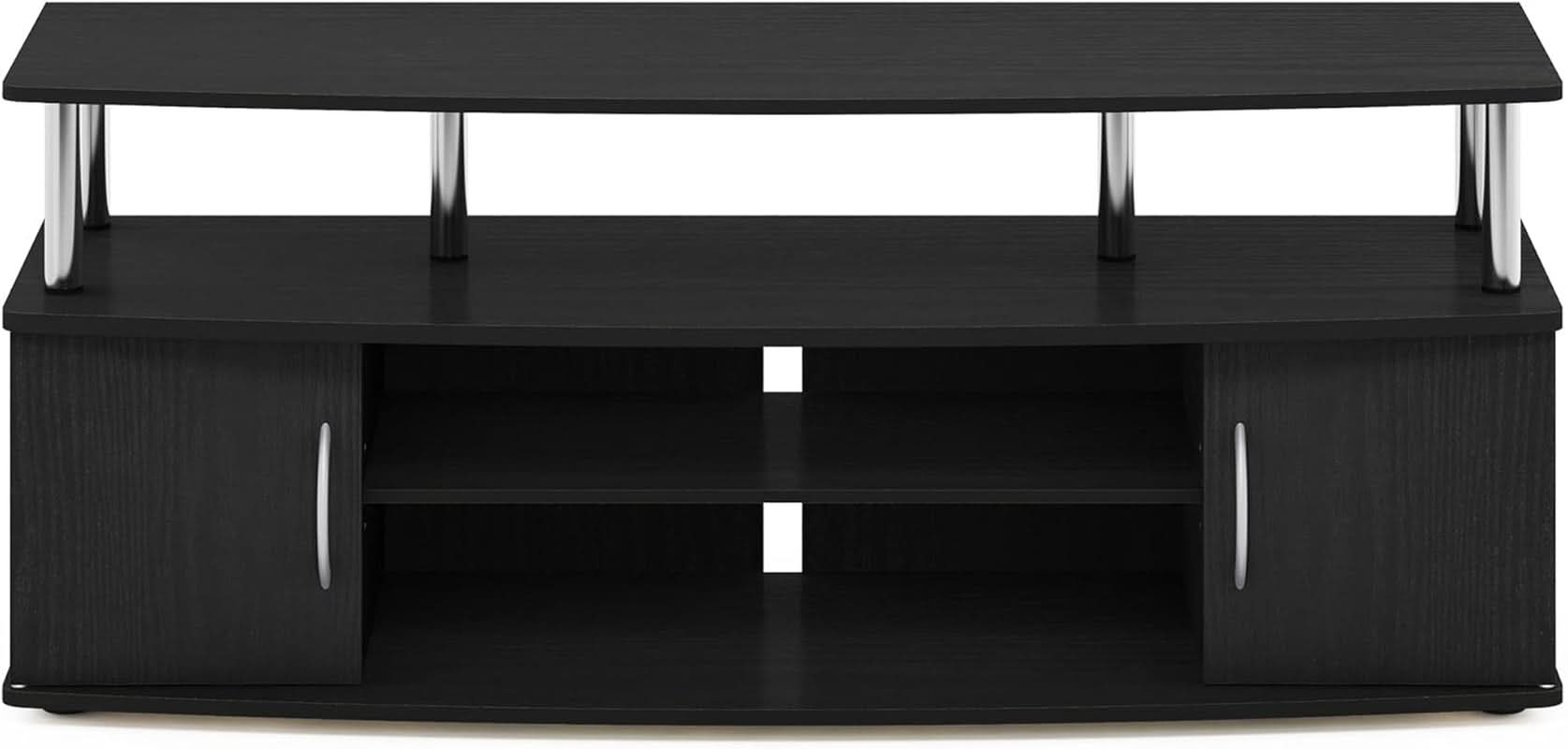 JAYA Entertainment Stand For 55 Inch TV Americano Chrome