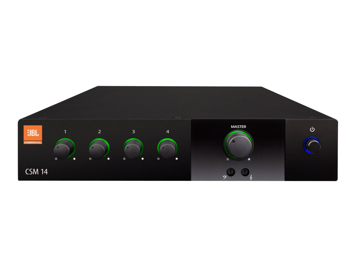 JBL 4 Input 1 Output Mixer Fanless 1U Half-Rack
